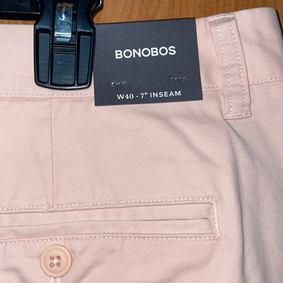 NWT Mens Bonobos Stretch Washed Chinos - Peach - Size 40 - Picture 13 of 15